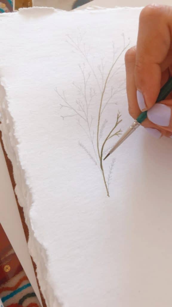 Violeta Luján - Como pintar la flor mimosa en acuarela paso a paso - 4