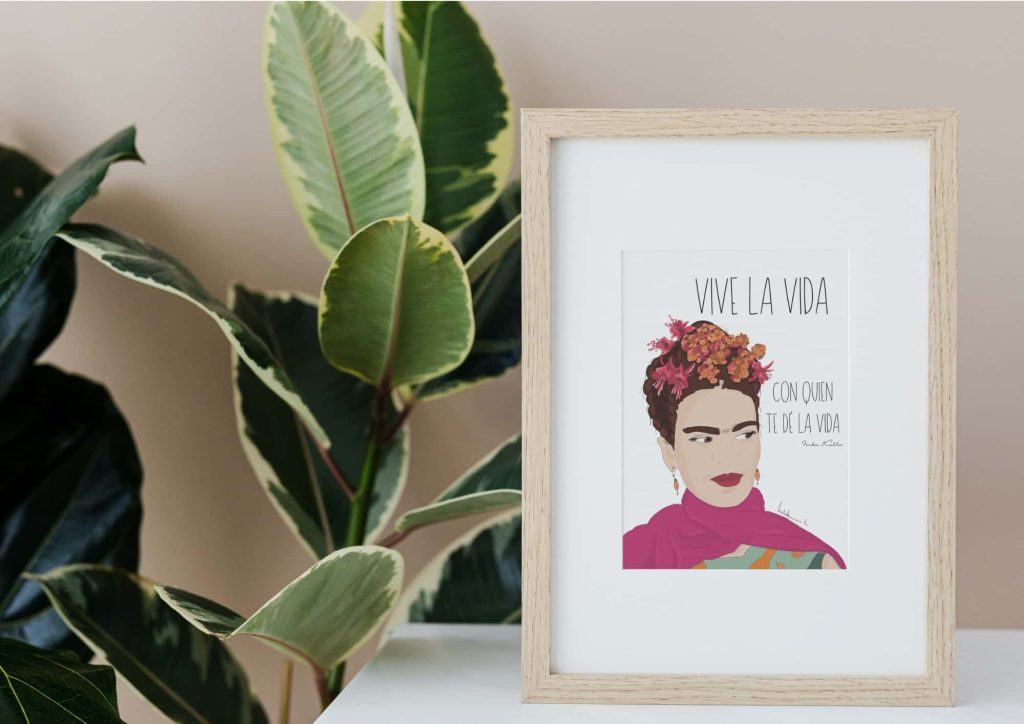 Lámina Frida Vive la Vida | Violeta Lujan
