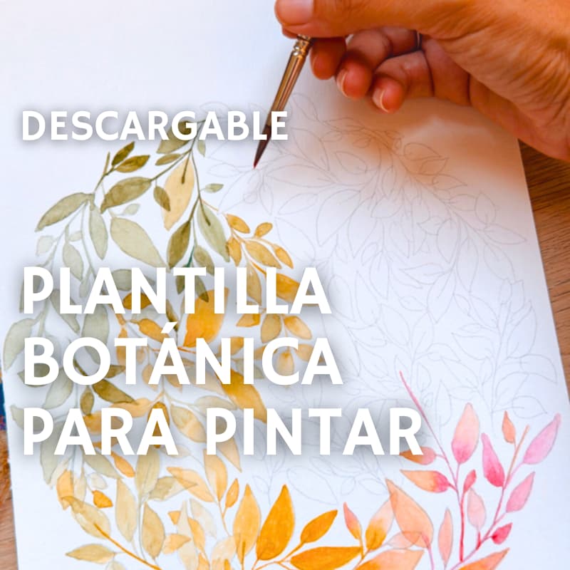 Descargable Plantilla Acuarela