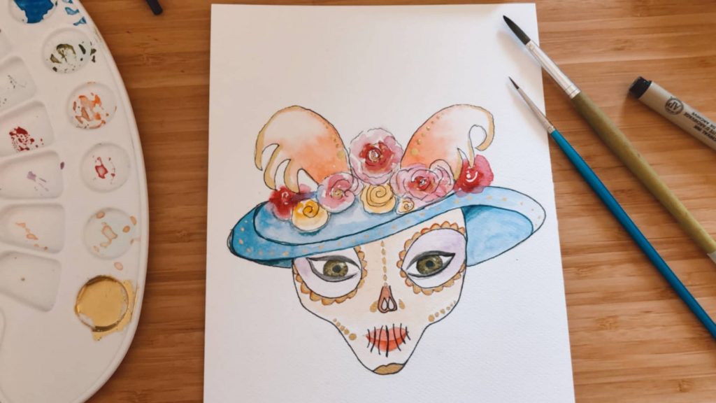 Violeta Luján - Como dibujar una catrina mexicana en 5 pasos - 10
